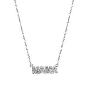 ADORNIA SWAROVSKI CRYSTAL “MAMA” NECKLACE